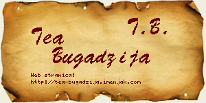 Tea Bugadžija vizit kartica